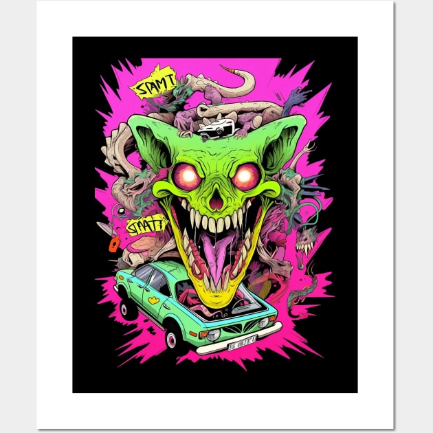 Ratfink Hot Rod Wall Art by MikeyMeta